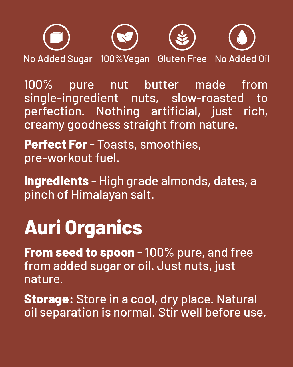 Auri Chocolate Almond Butter