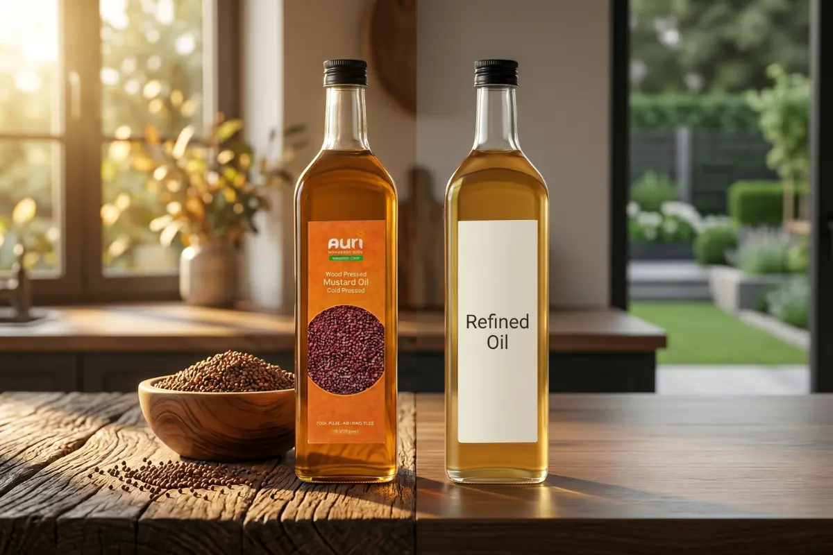 Wood Pressed Mustard Oil vs Refined Oil Benefits, Price & Buying Guide