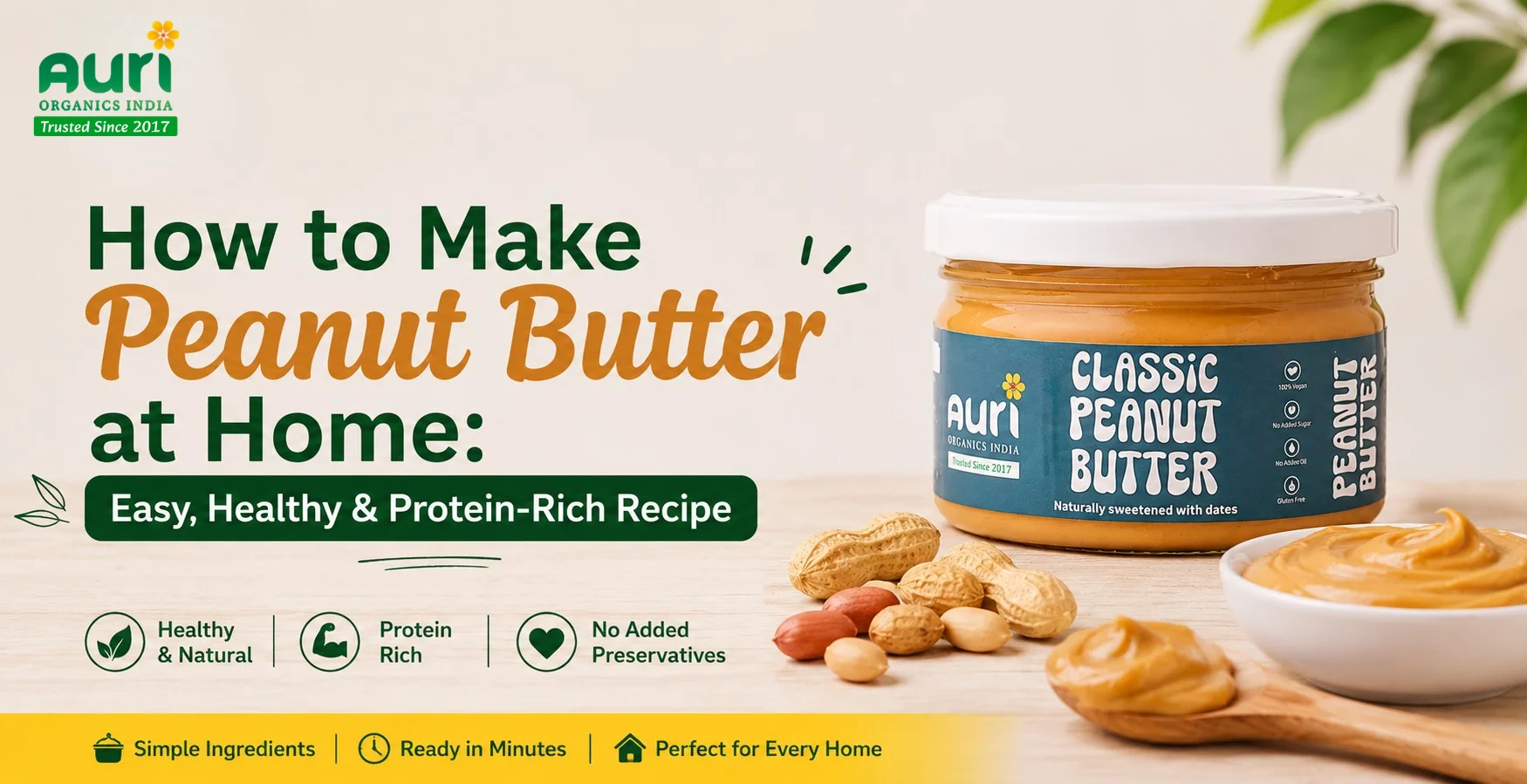 how to make peanut butter at home