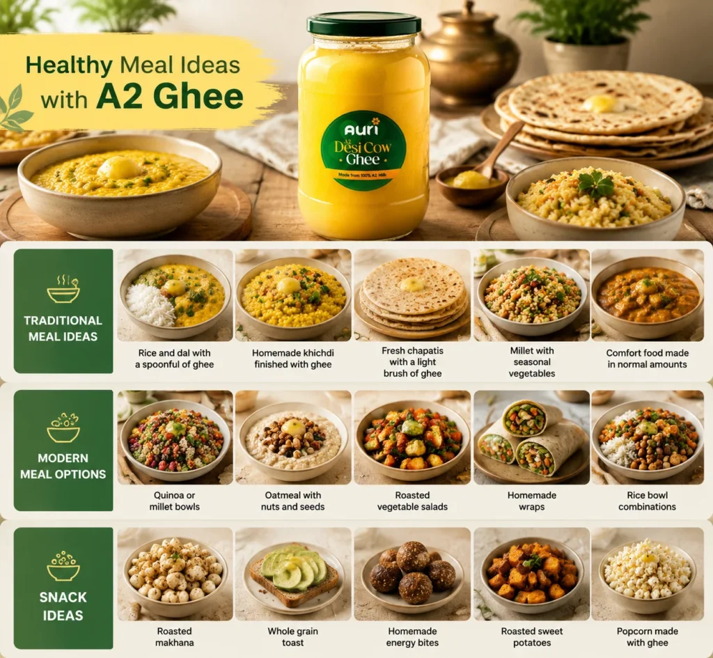 Healthy Meal Ideas with A2 Ghee