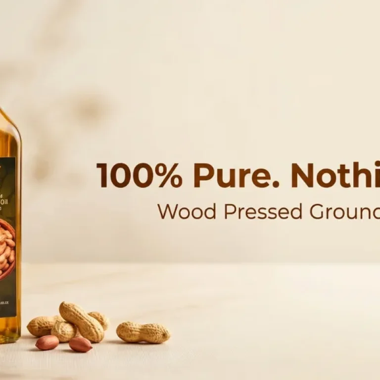 wood pressed groundnut oil extraction process using traditional chekku machine in india